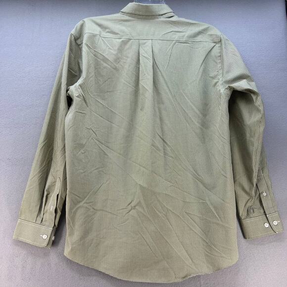 Eddie Bauer Shirt Men's Size Large Plaid Green Button Down Relaxed - Picture 7 of 11